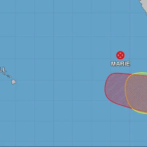 Huracán Lowell cerca de Hawái ,NHC