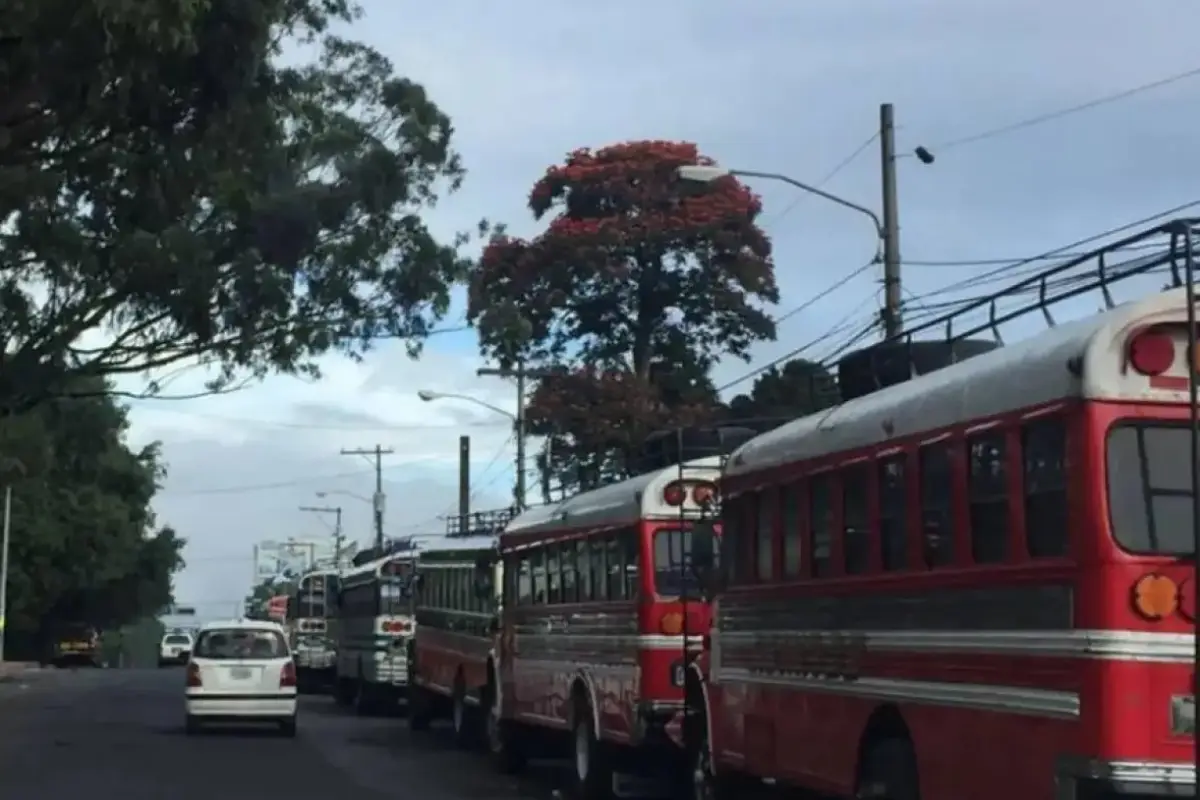Transportistas usarán más de 100 buses para una caravana. , Archivo.