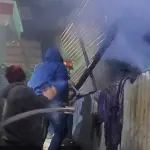 Un incendio en un inmueble de San Marcos cobró la vida de varios animales y dejó daños materiales. ,Bomberos Municipales Departamentales