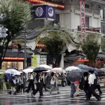 Las lluvias en Japón han causado estragos. ,EFE