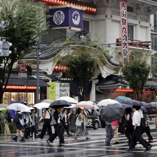 Las lluvias en Japón han causado estragos. ,EFE