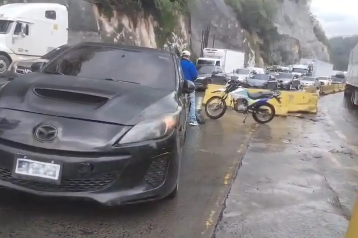 El accidente del km. 10 de ruta al Atlántico solo dejó daños materiales. , Captura de pantalla.
