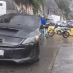 El accidente del km. 10 de ruta al Atlántico solo dejó daños materiales.  ,Captura de pantalla.