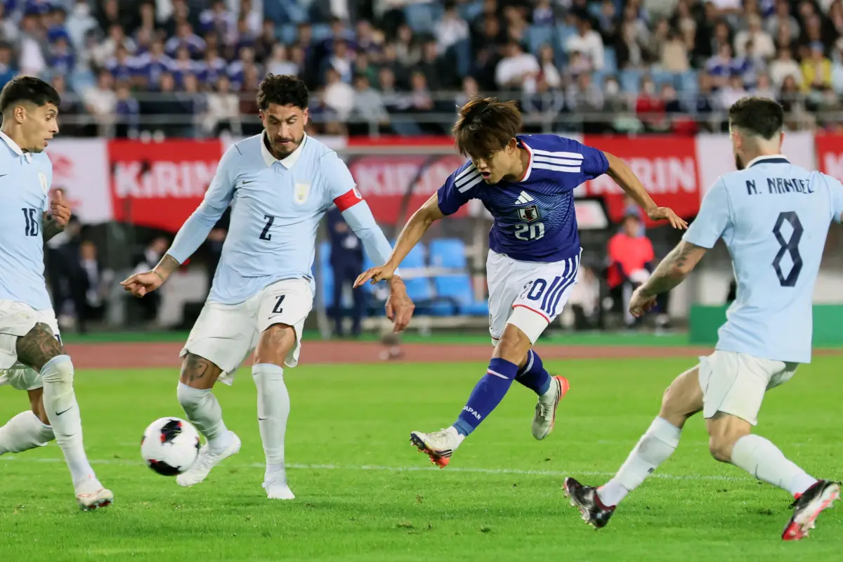 Amistoso entre las selecciones de Japón y Uruguay 