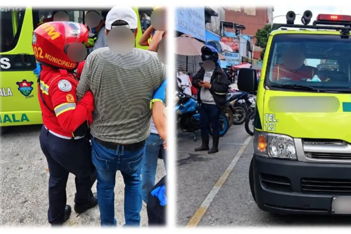 Área donde ocurrió el ataque que dejó tres heridos en la zona 1 capitalina., Bomberos Municipales