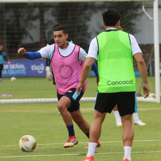 Selección de Guatemala durante etapa de entrenamiento 