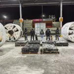 Droga decomisada en Ecuador en contenedor con destino a Guatemala. ,Policía de Ecuador