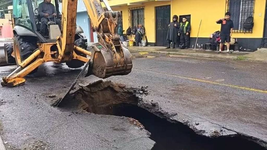Hundimiento en colonia Pablo VI, zona 7 de Mixco | Municipalidad de Mixco