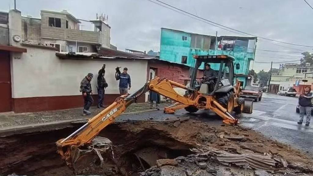 Hundimiento en colonia Pablo VI, zona 7 de Mixco | Municipalidad de Mixco