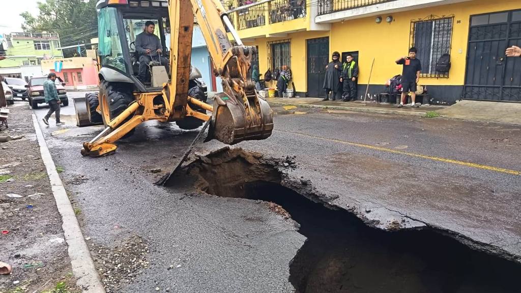 Hundimiento en colonia Pablo VI, zona 7 de Mixco | Municipalidad de Mixco