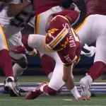 Jayden Daniels sufre una nueva escalofriante lesión de codo 