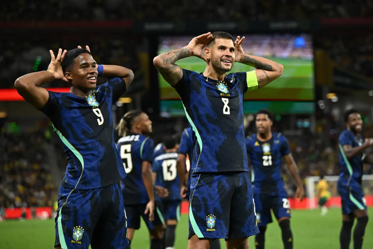 Celebración de Brasil ante Australia en Brisbane - EFE