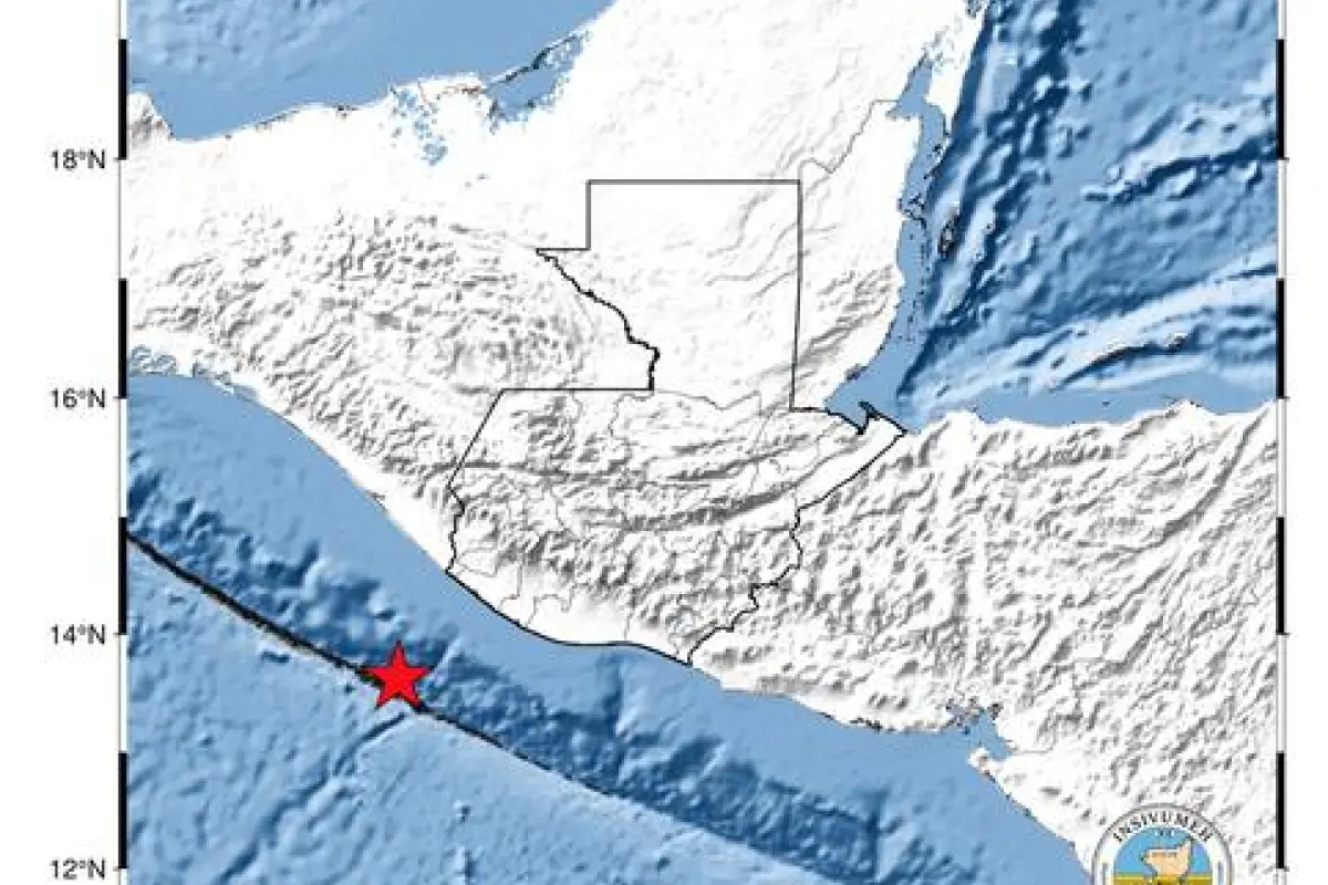 Uno de los sismos registrados este martes, 29 de septiembre, tuvo región epicentral en el océano Pacífico., Insivumeh