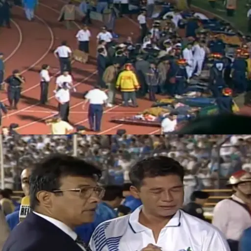 Imágenes de la tragedia en el estadio Mateo Flores en 1996 