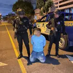 Esteban Jafet Escobar González, presunto roba carros capturado en la zona 11. ,PNC