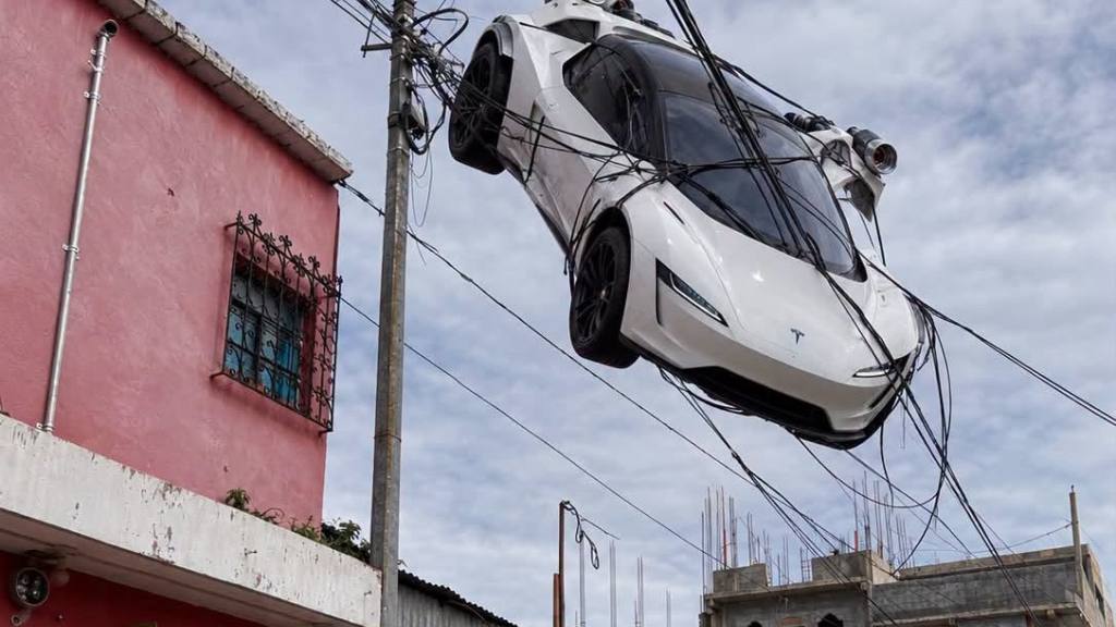 Memes inundan las redes tras la presentación del carro volador de Tesla