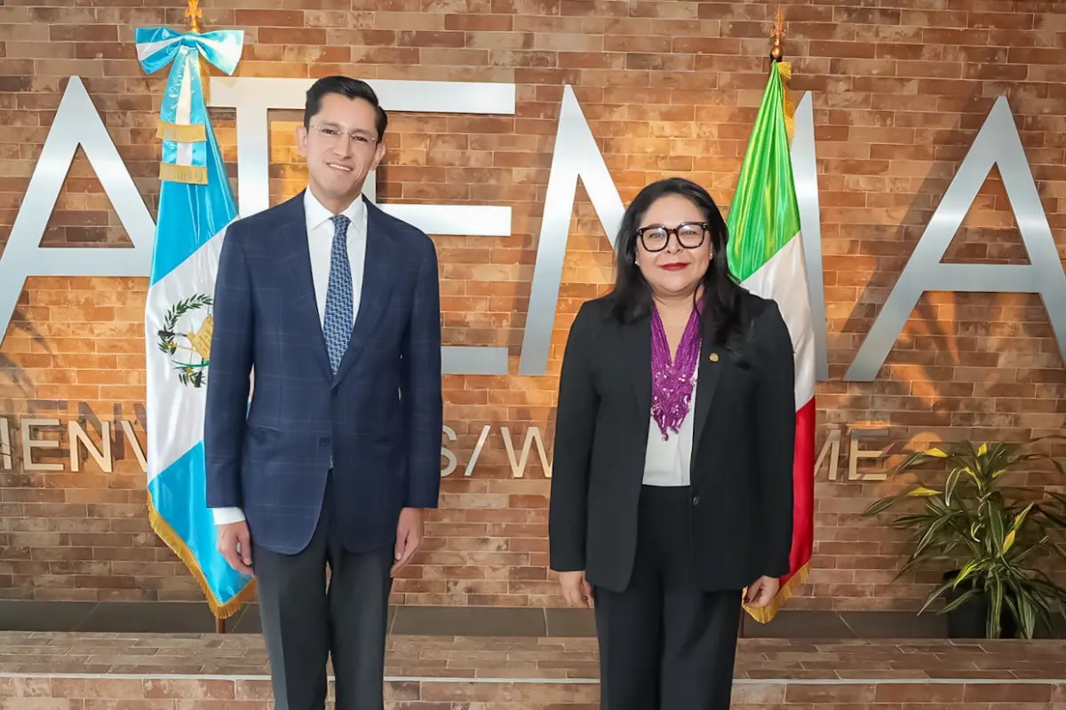 El secretario de Relaciones Exteriores de México, Roberto Velasco, a su llegada a Guatemala., Minex