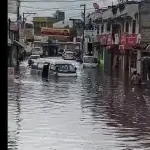 Inundación en Quetzaltenango el viernes, 16 de octubre de 2026. ,PMT de Quetzaltenango