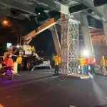 Los trabajos se realizan para reforzar la seguridad de la estructura. ,Foto Archivo CIV