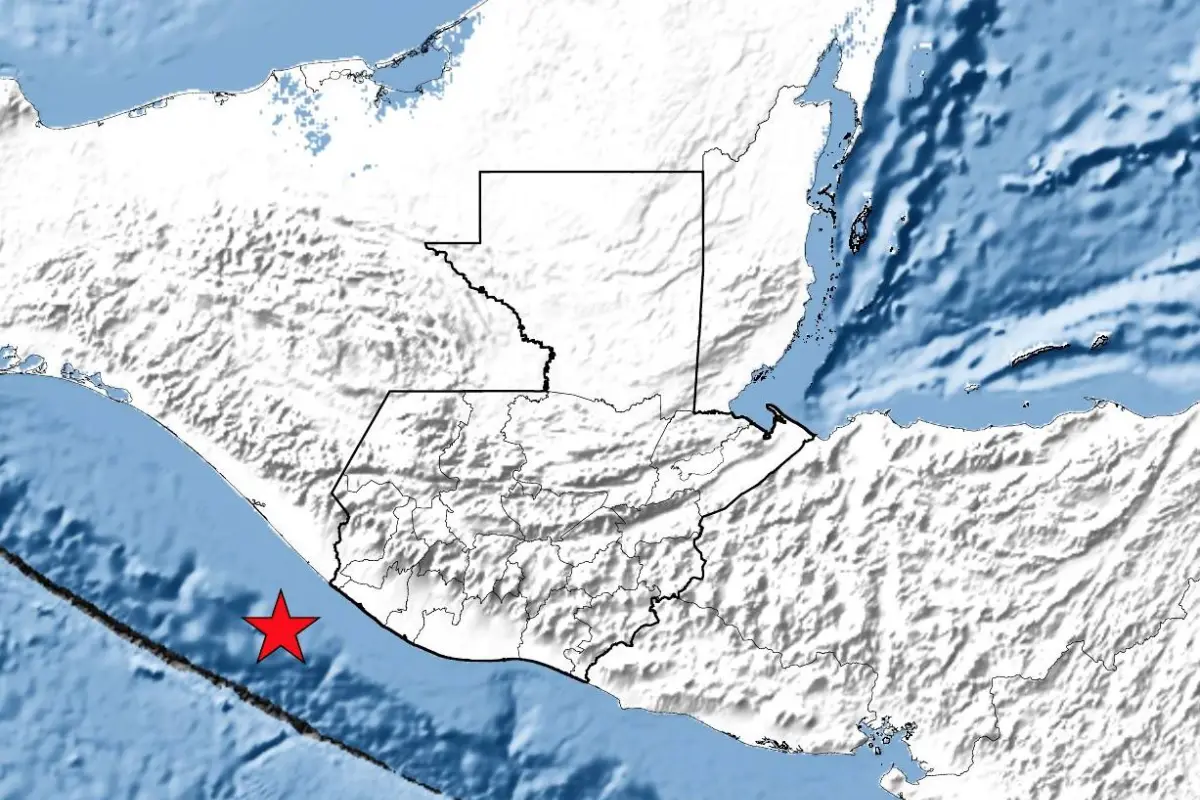 Sismo magnitud 5.4 registrado en el Océano Pacífico., Captura de pantalla