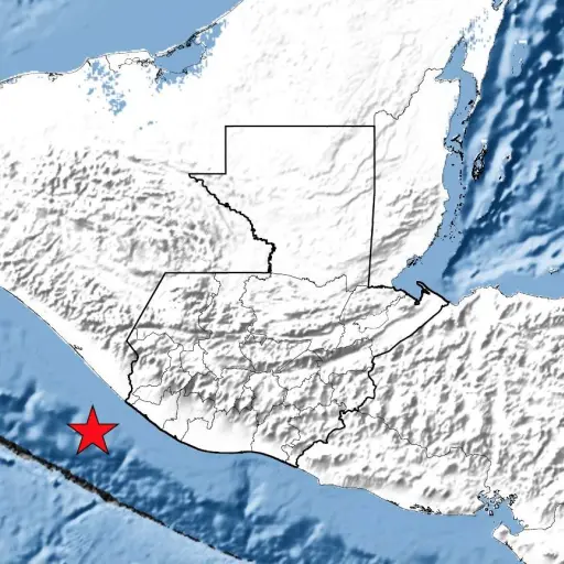 Sismo magnitud 5.4 registrado en el Océano Pacífico. ,Captura de pantalla