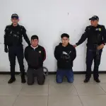 La policía capturó a los dos sosprechos del crimen de  Juan Francisco Solórzano Foppa. ,Foto PNC
