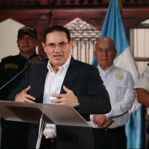 Ministro de Gobernación, Marco Antonio Villeda, ofrece una conferencia este sábado. ,Foto Alex Meoño