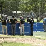 Fiscales procesaron la escena del crimen en el Campo Marte. ,Foto Alex Meoño