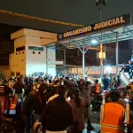 Repartidores de aplicación se concentran en Torre de Tribunalest