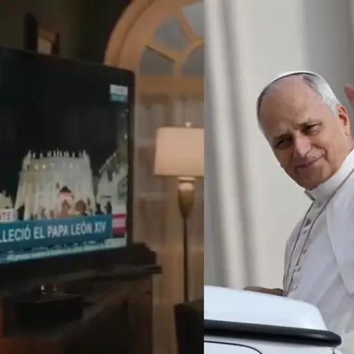 papa León XIV El Habitante ,Captura de pantalla Netflix y EFE 