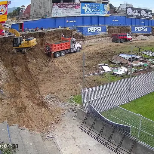 Instalan cámaras para seguir la remodelación del Estadio Mario Camposeco - Captura de pantalla