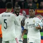 Antonio Rüdiger firma la remontada del Real Madrid ante Roma en Italia t