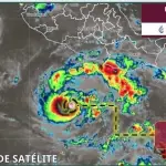 Trudy alcanzó la categoría de huracán durante la madrugada del jueves. ,Foto Conagua