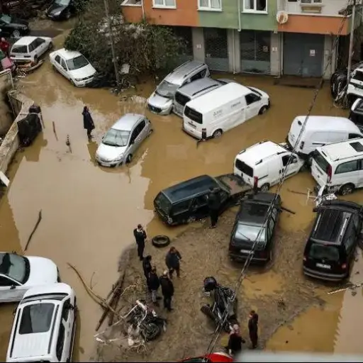 En la noche del miércoles al jueves se midieron precipitaciones de 261 litros por metro cuadrado en algunas zonas del norte de Estambul. ,Captura de pantalla