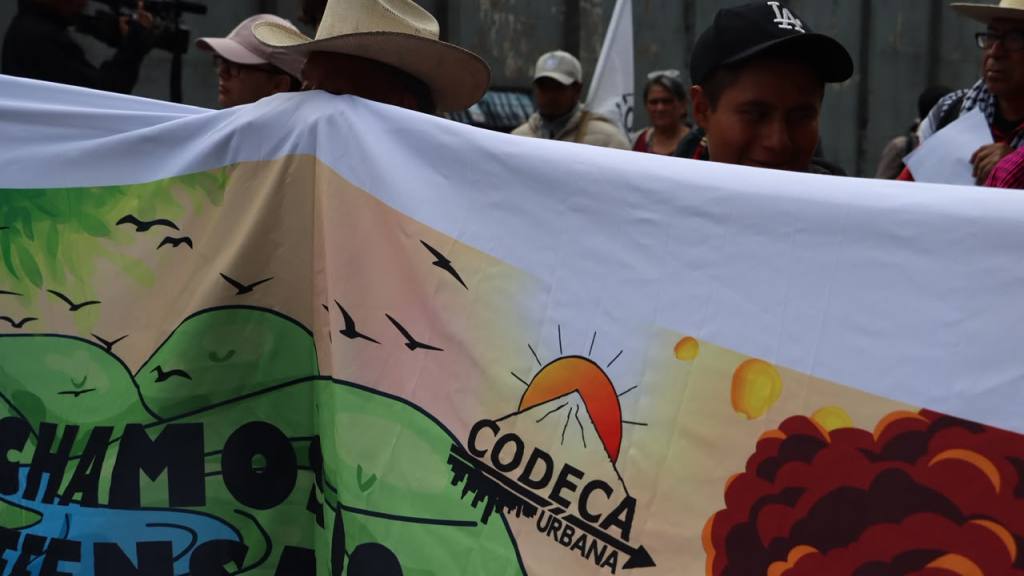 Manifestación de Codeca en Ciudad de Guatemala el lunes 12 de octubre de 2026 | Omar Solís/Emisoras Unidas