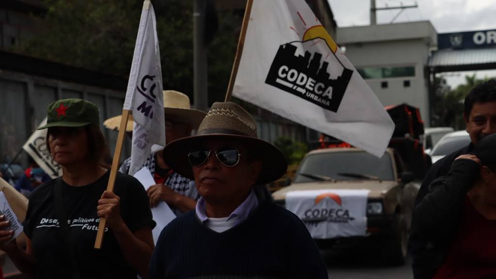 Manifestación de Codeca en Ciudad de Guatemala el lunes 12 de octubre de 2026 | Omar Solís/Emisoras Unidas