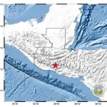 Sismo registrado en Guatemala el lunes 12 de octubre de 2026. ,Insivumeh