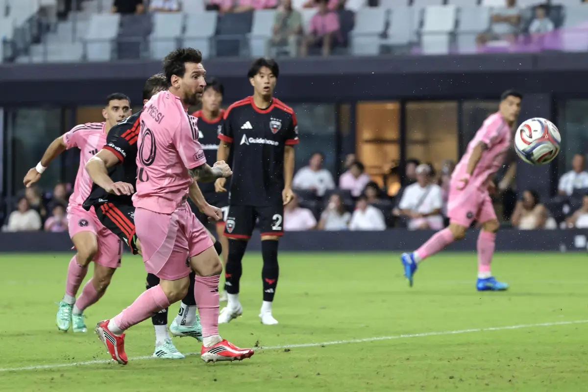 Lionel Messi en el partido entre Inter Miami y DC United - EFE