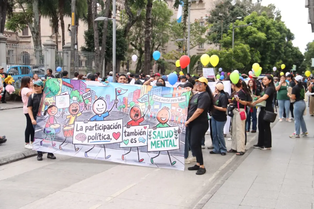 La marcha se realizó en el Paseo de la Sexta. , Alex Meoño 