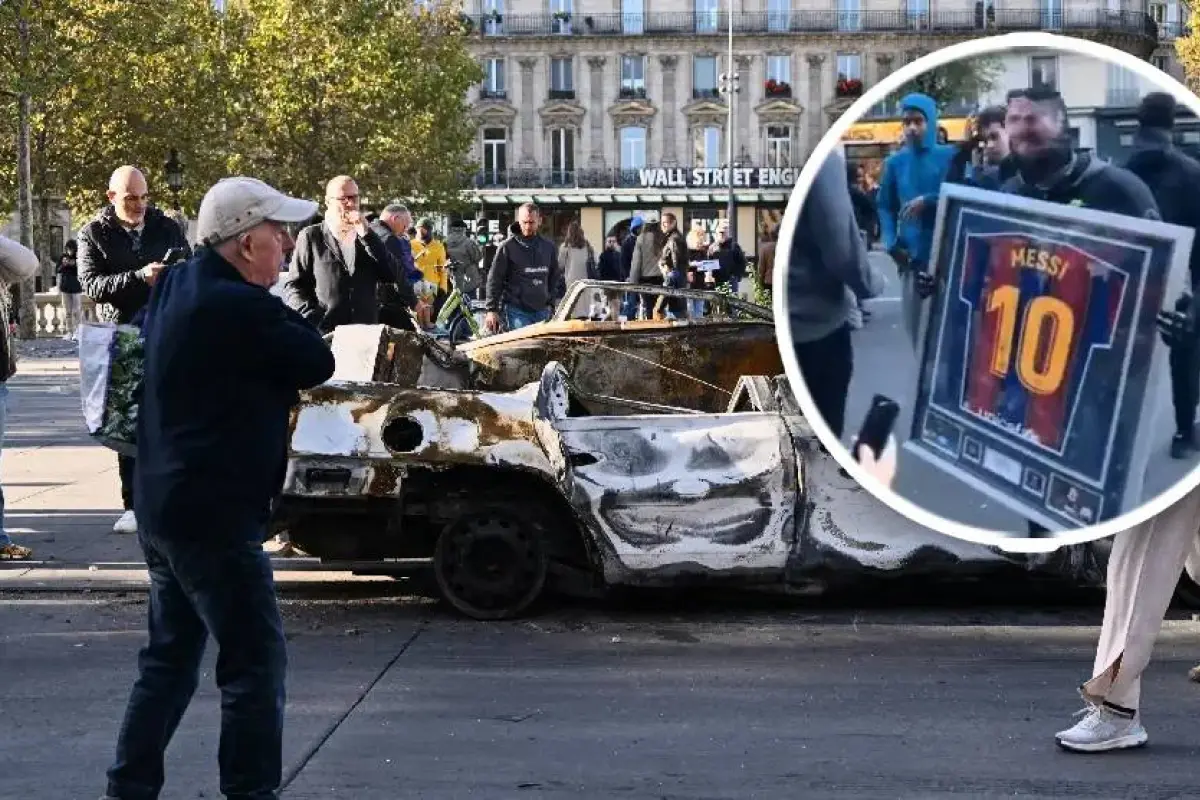 Roban artículos de colección de Lionel Messi durante los saqueos en París - RR.SS.