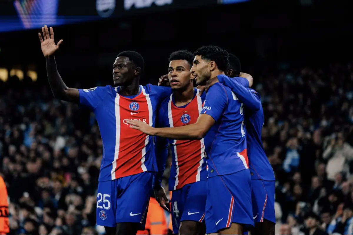 Celebración del PSG ante el Manchester City en Champions League - PSG