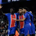 Celebración del PSG ante el Manchester City en Champions League - PSG