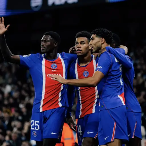 Celebración del PSG ante el Manchester City en Champions League - PSG
