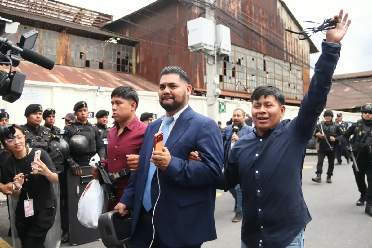 Rigoberto Choc Toz y Daniel Zaqueo Choc Toz, recuperaron su libertad. , Foto Alex Meoño