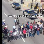 Bloqueo en San Lucas Sacatepéquez el martes, 6 de octubre de 2026. ,redes sociales