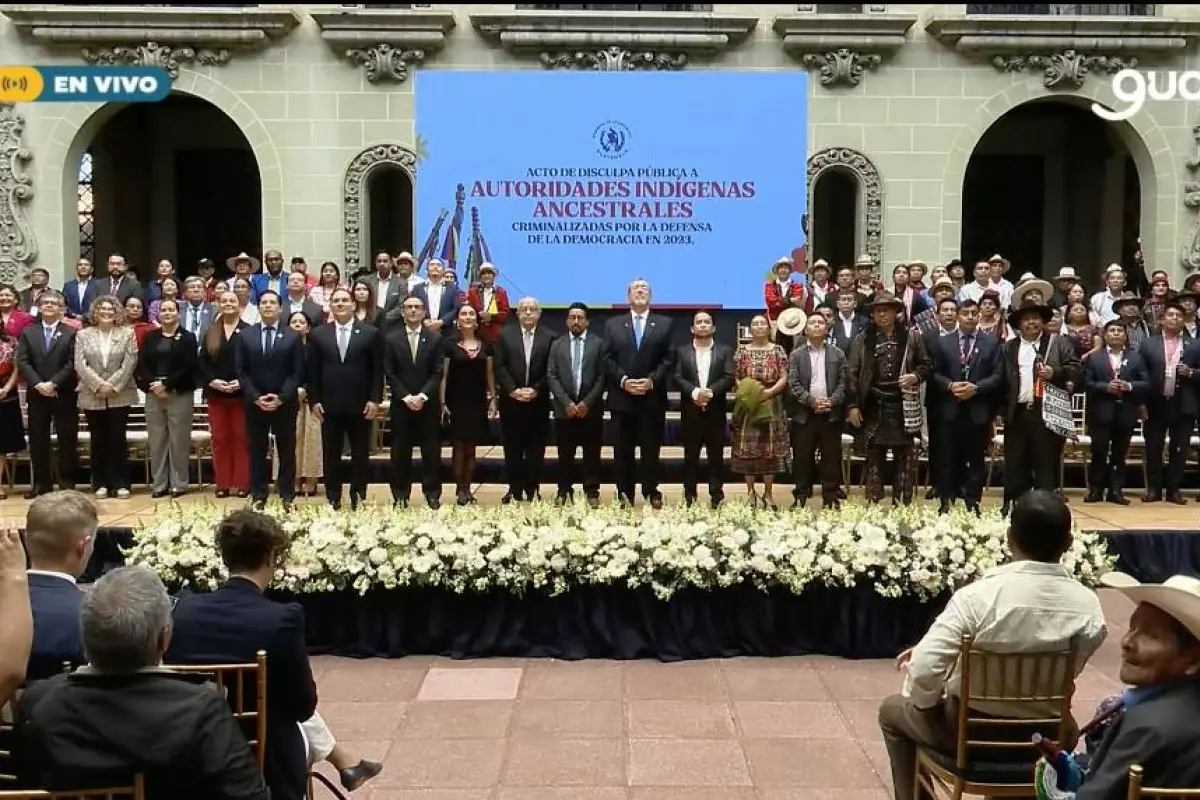 Acto de disculpas públicas del Estado de Guatemala a exautoridades indígenas criminalizadas., Gobierno de Guatemala