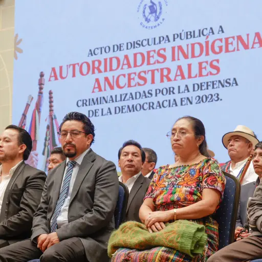 Acto de disculpas públicas del Estado de Guatemala a exautoridades indígenas criminalizadas. ,Gobierno de Guatemala