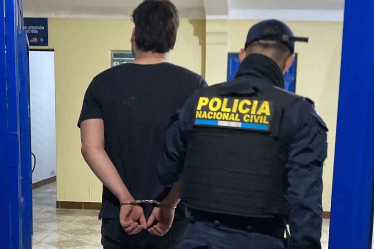 El detenido fue capturado cuando intentaba escapar, indicaron en el comunicado oficial., PNC de Guatemala.