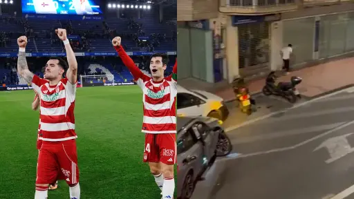 VIDEO. Futbolista choca contra varios vehículos y huye del lugar