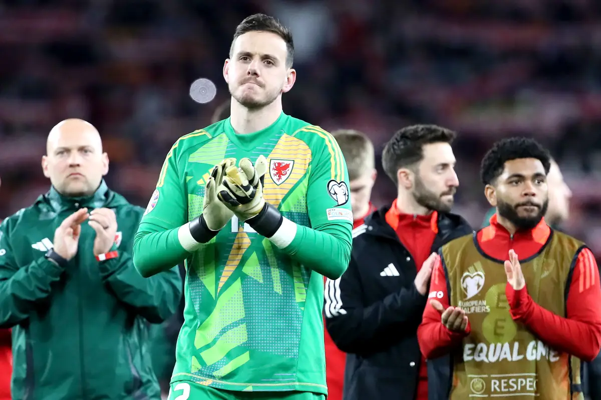 Danny Ward, el portero de Gales cometió un grave error ante Dinamarca